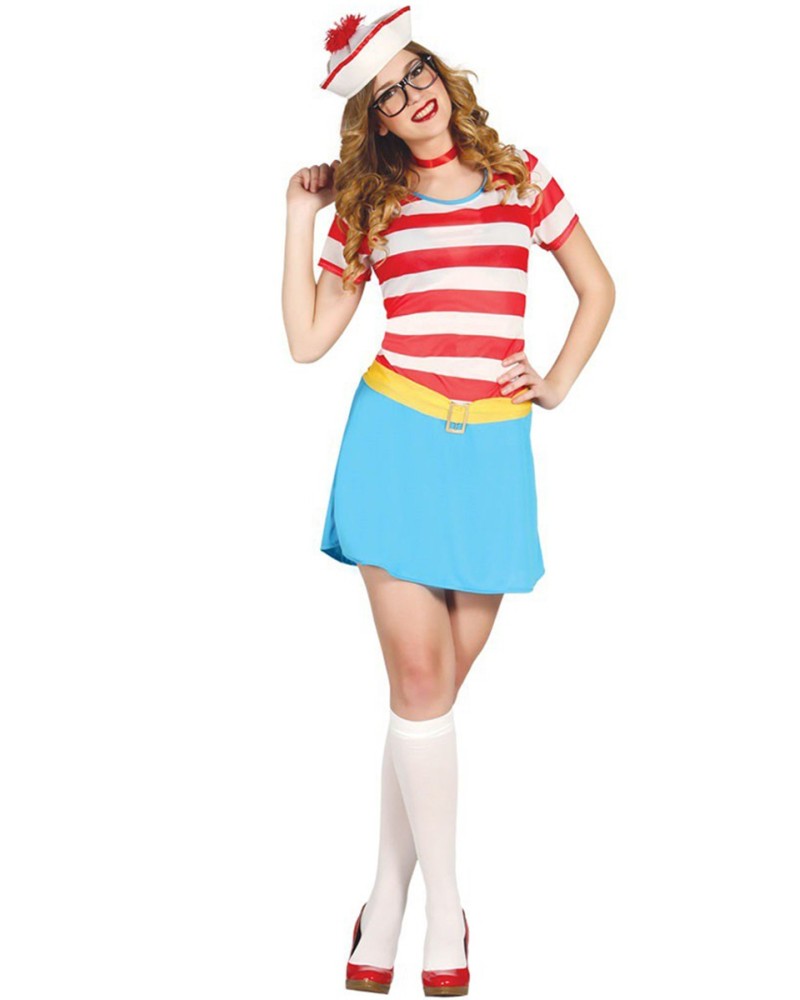 Disfraz de marinera blanquirroja para mujer