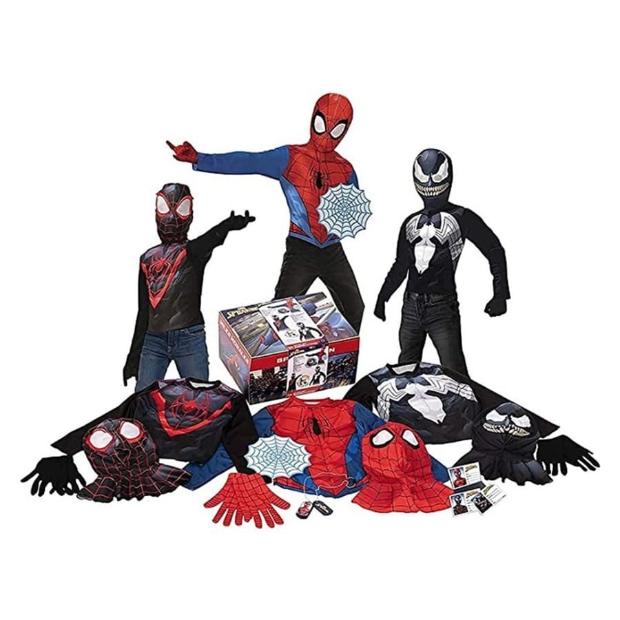 Disfraces Disfraces-infantiles-todos - Cofre oficial spiderman con  personajes - Venta de Disfraces de Carnaval - Tienda de Disfraces Online