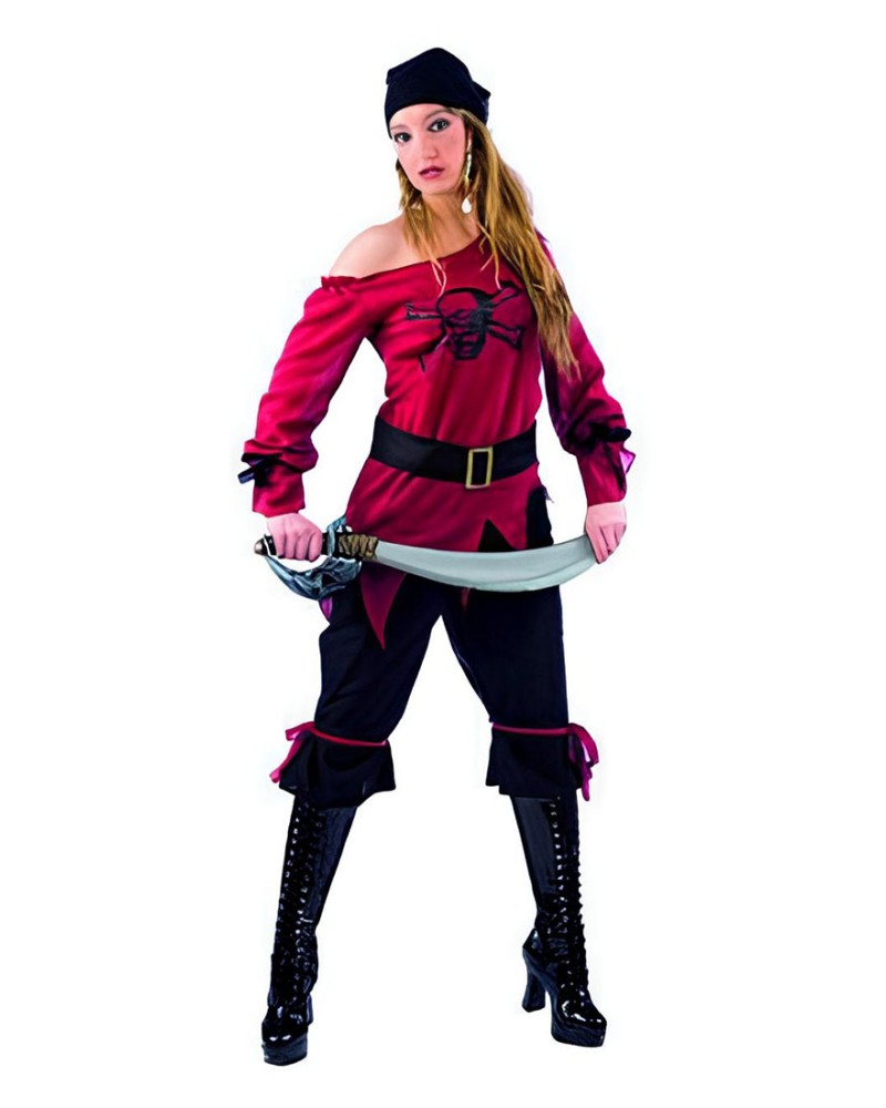 Disfraz Pirata Calavera Adulto Mujer
