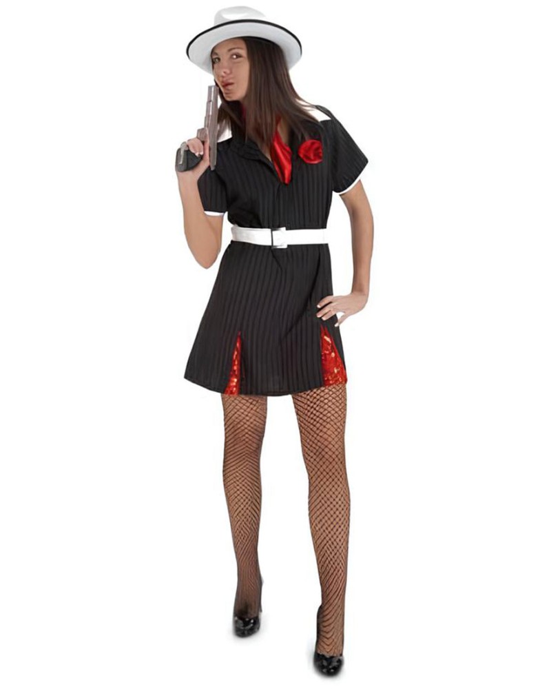 Disfraz Ganster Adulto Mujer