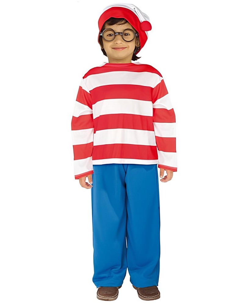 Disfraz de Wally Dónde está Wally para niño