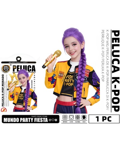 Peluca K-Pop  Rumi Morado