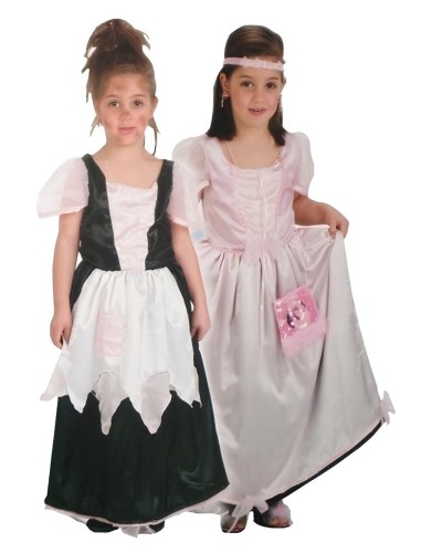 Disfraz de Princasa y Mendiga Infantil Niña