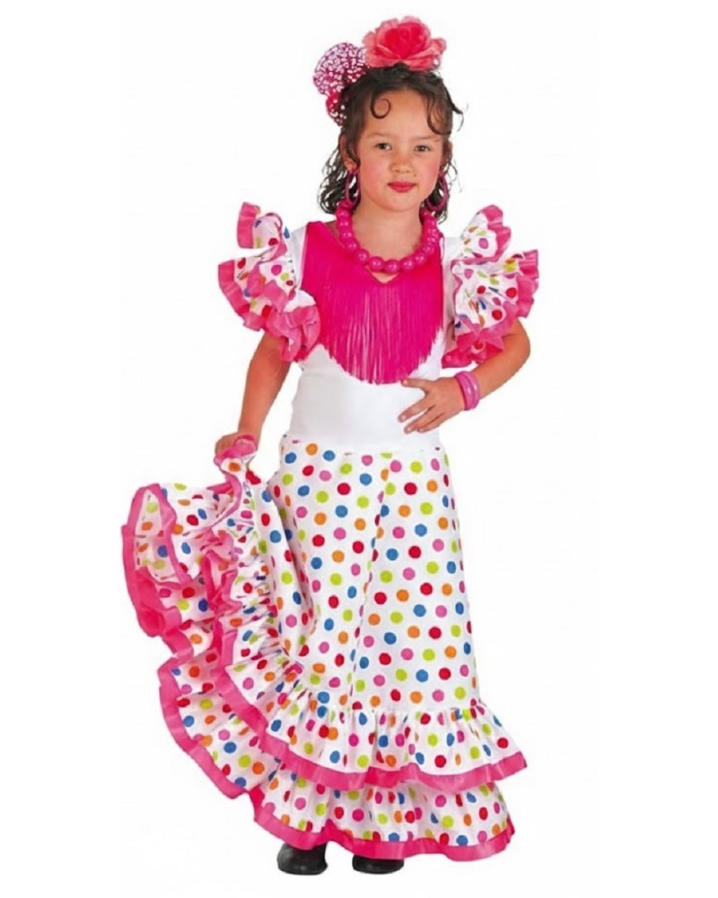 Disfraz sevillana Colorines Infantil Niña