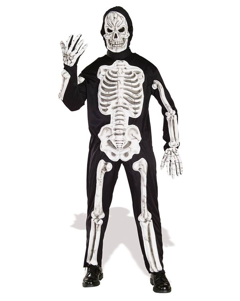 Disfraz Esqueleto con Huesos 3D Adulto Hombre