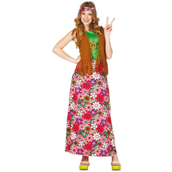 Disfraz Hippie Adulto Mujer